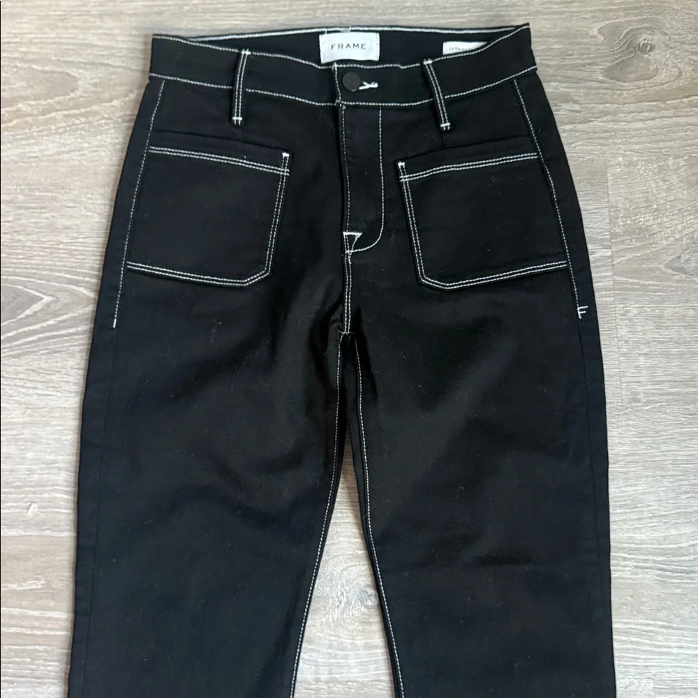 Frame Le Bardot crop flare jeans 25 - Picture 6 of 14
